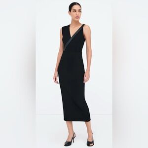 NWT Marcella NYC Carlton Chic Black Dress size Medium